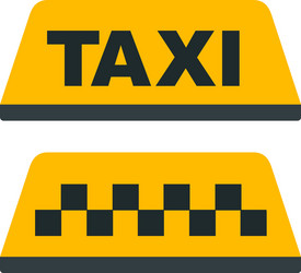 Taxi checkered car passenger transportation vector