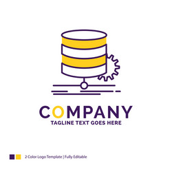 company name logo design for algorithm chart data vector image