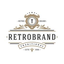 luxury logo template object for logotype Vector Image