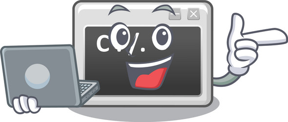 smart character command window working vector image