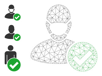 Web network valid masked man icon and other vector