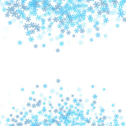 Christmas background of snowflakes vector