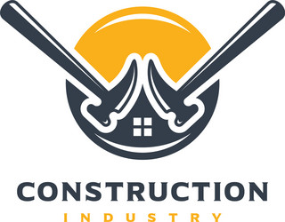 Home building logo design Royalty Free Vector Image