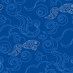 Blue wallpaper pattern vector