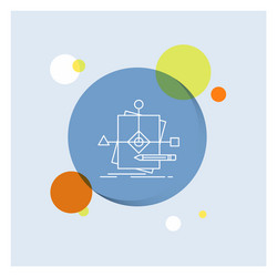 algorithm business foretelling pattern plan white vector image