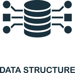 data structure icon simple element from vector image