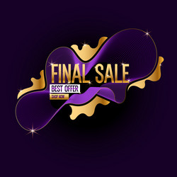 a banner for the sale of goods and services Vector Image