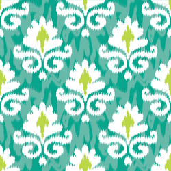 Ikat damask blue Royalty Free Vector Image - VectorStock
