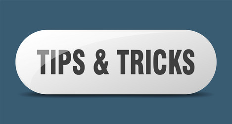tips tricks button sign key push vector image