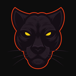 Black Panther Mascot Logo Vector Image