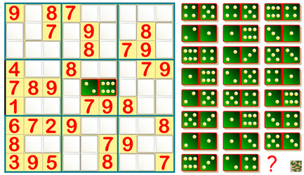 logic puzzle sudoku game need to complete vector image
