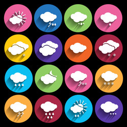 weather icons set vector