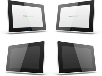 mobile device hd tablet screen vector