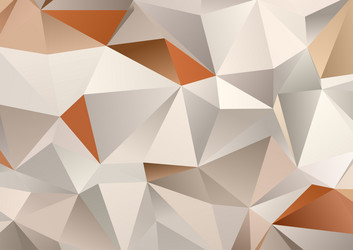 abstract low poly design background in bronze vector image