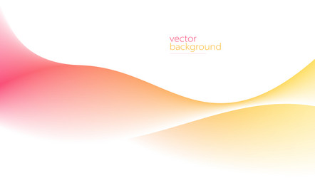 curve shape flow abstract background in red vector image