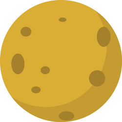 Isolated moon on white background Royalty Free Vector Image