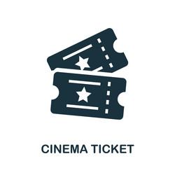 Tickets icon simple element from amusement park Vector Image
