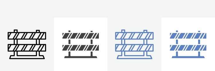guardrail icon set use for web ui or app vector image
