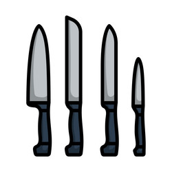 Small kitchen knife cartoon Royalty Free Vector Image