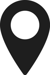 pointer icon or pin for map sign navigation vector image