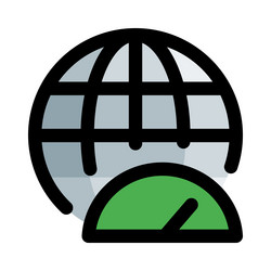 website for identifying internet speed vector image