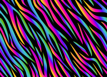 Zebra rainbow abstract seamless pattern colorful Vector Image