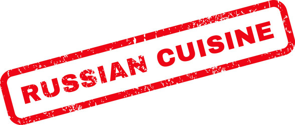 Russian cuisine rubber stamp Royalty Free Vector Image