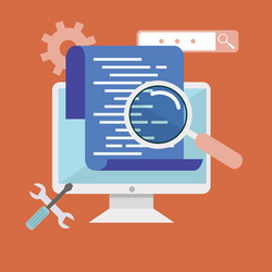 App Development & Coding vector image