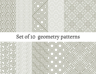 mono line backgrounds with simple patterns vector image