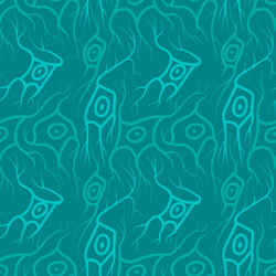 Seamless pattern with neurons vector