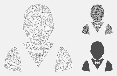 Waiter mesh network model and triangle vector