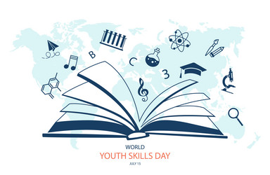 world youth skills day vector