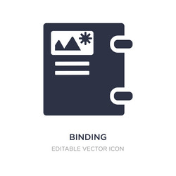 binding icon on white background simple element vector image
