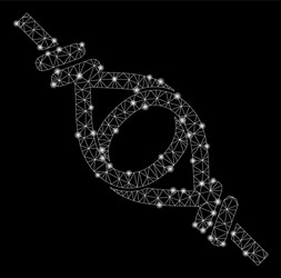 flare mesh 2d knot loop connection with vector image