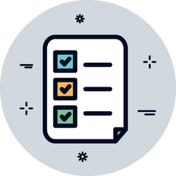 Isolated data document fill block style icon vector