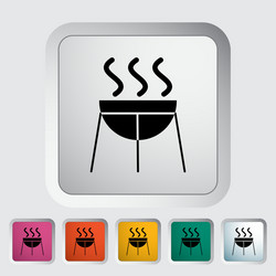 Bbq icon vector