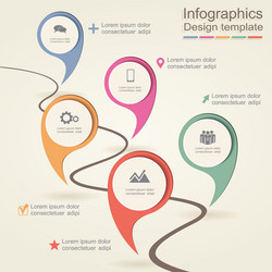 Infographic design template vector