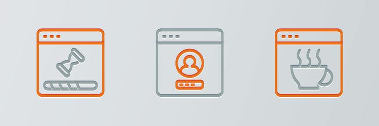 set line software loading data window and create vector image