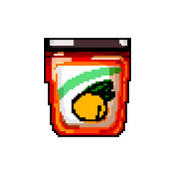 marmalade jam fruit food game pixel art vector