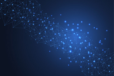 abstract plexus background with connected lines vector image