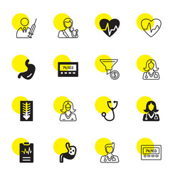 diagnosis icons vector