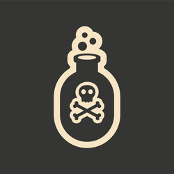 flat with shadow icon and mobile application vector image