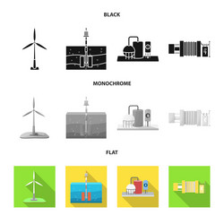 isolated object source and environment symbol vector image