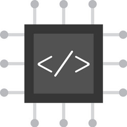 program code image vector image