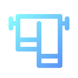 Towels pixel perfect gradient linear ui icon vector