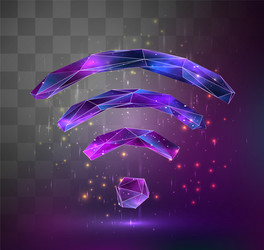 3d object on square mosaic background space vector