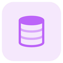 database software used to maintain records vector image