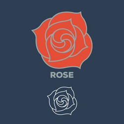 Elegant Rose Blossom vector