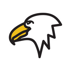 eagle simple icon vector