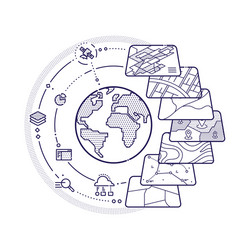 GIS Spatial Data Layers vector
